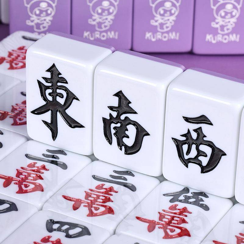2024 New Da Kuromi Cartoon Mahjong Family Hand -to -Mahjong Internet Red Customization Medium 40/42/Card 4