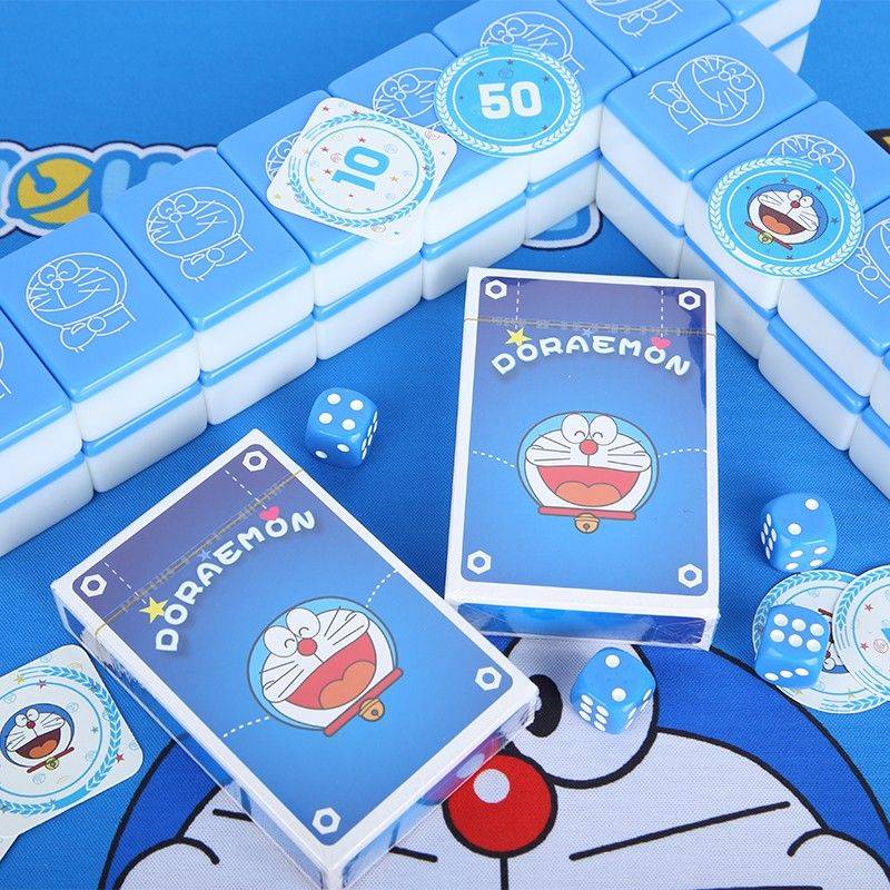 Family hand rubbing Mahjong brand cute Ding Ding Cat Net Red Blue Fat Small Middle Cartoon Mahjong Brand Personal Customization