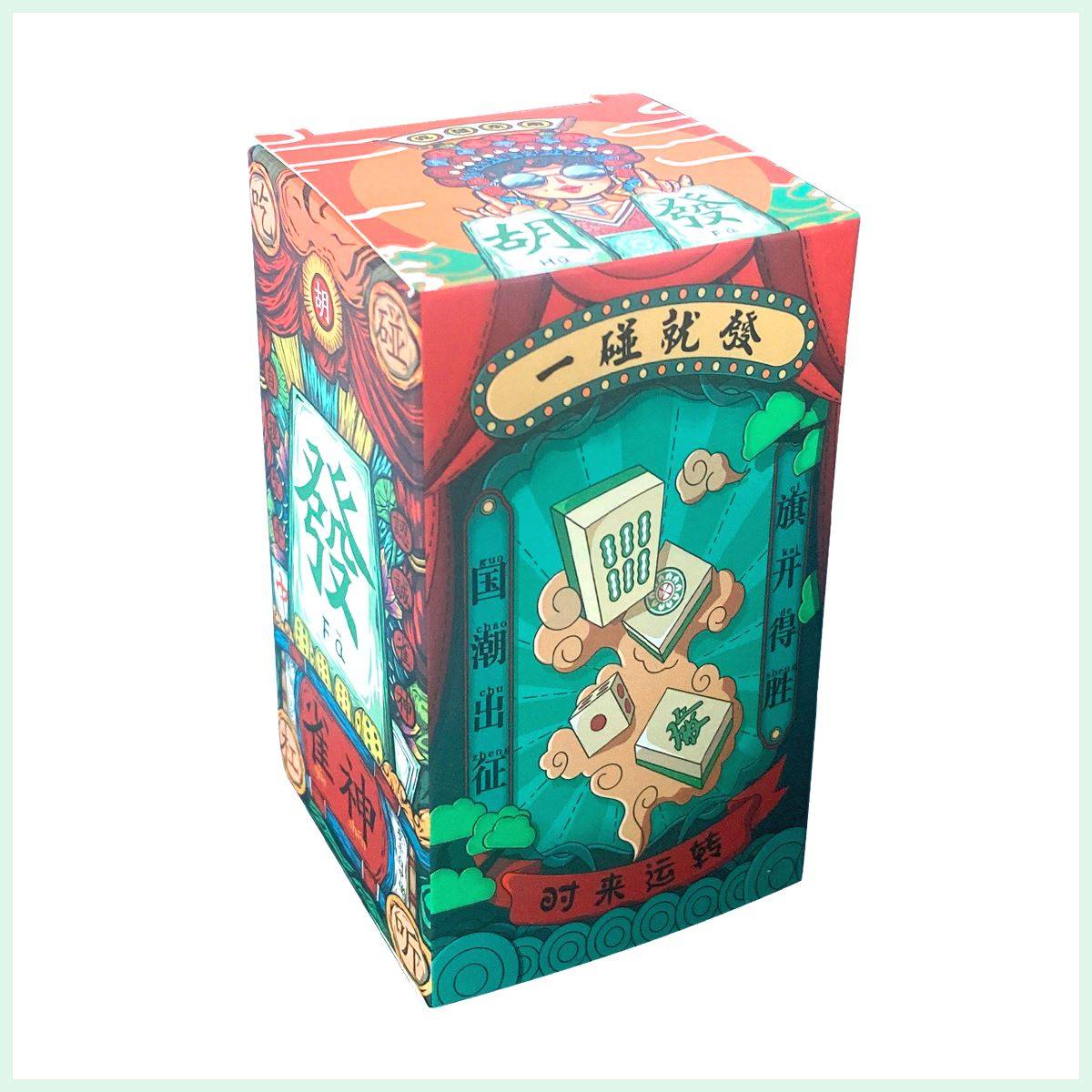 Board game card Mahjong family national tide thick creative group built gathering Mahjong card silent soft mahjong