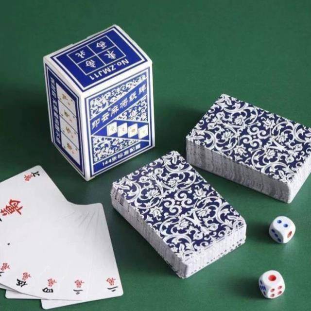 New Mihjong Poker Family Rubbing Special Cards 108 Mini Plastic Outdoor Portable Waterproof