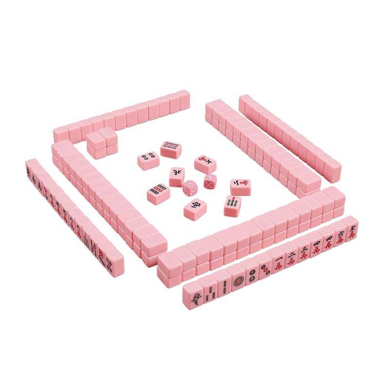 Rubbing cute travel small mahjong 30mm party dormitory travel outdoor portable portable mahjong 144
