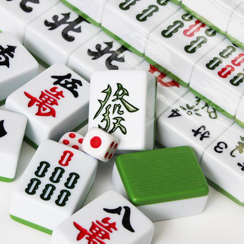 Household Mahjong brand rubbing first -class genuine Guangdong Mahjong Sichuan Sichuan 108 Middle Number large hand rubbing 42 44 46