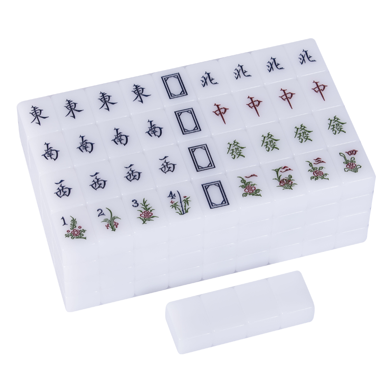 Singapore hands rubbing mahjong movie bird Saint San Yaki White Mahjong Brand Senior Boutique Mahjong Acrylic Export