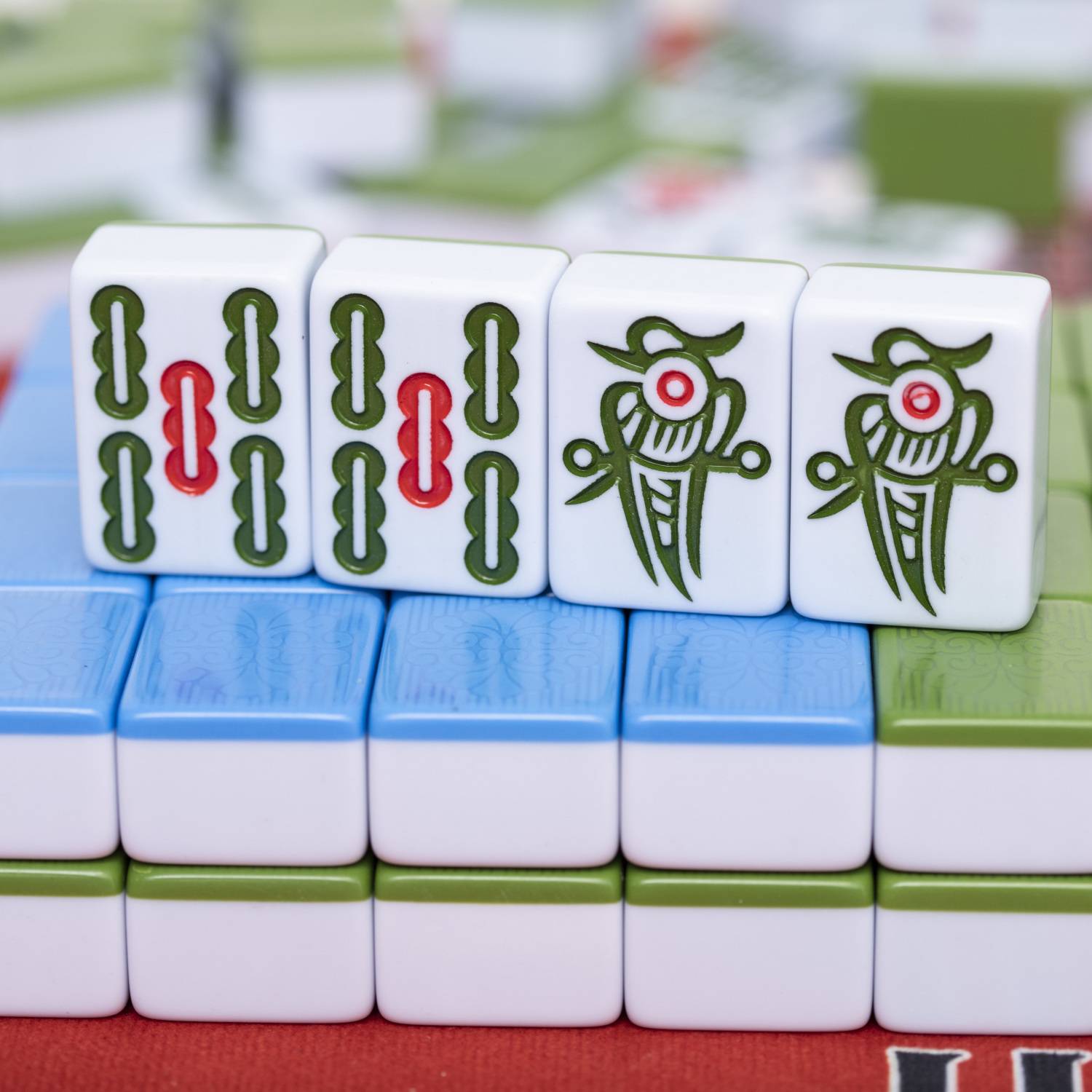  Mahjong Family Player Rubbing the first -level large, medium and small 46mm44 Mahjong brand Sichuan 108 pieces of Guangdong 136
