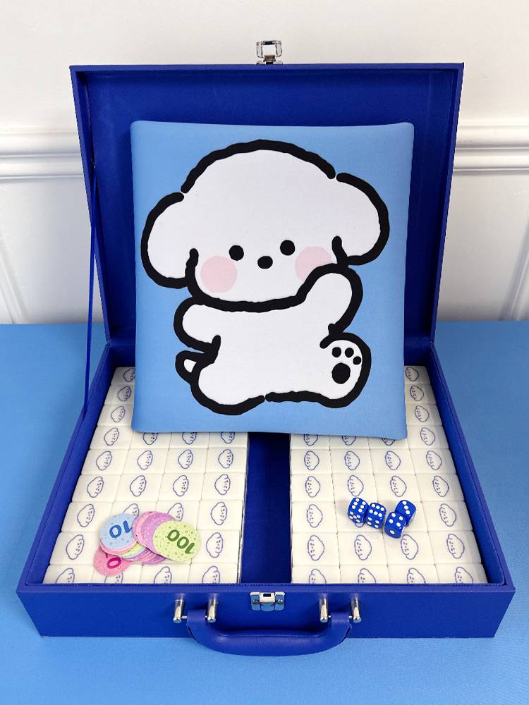 Family hand rubbing Mahjong brand cute net red crystal jade bears fudge home 40/42/44 Cartoon Mahjong card