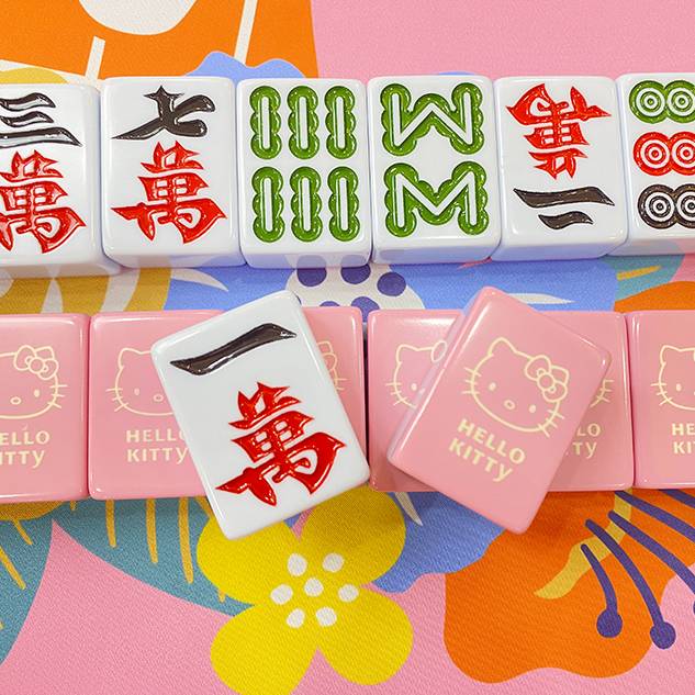 Hellokitty Mahjong brand playing Mahjong brand net red Mahjong brand pink Mahjong home chess and card room mahjong card