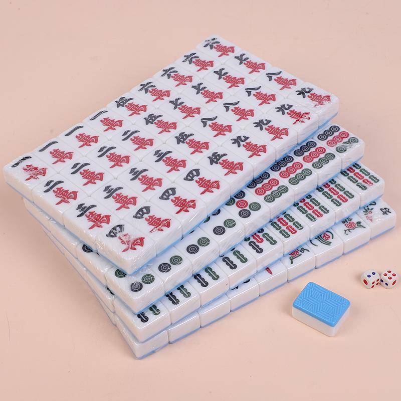Gift Box Put the Box Box Blue Bamboo Silk Mahjong Family Hands 38mm40#42 Generation 44 Family Mahjong