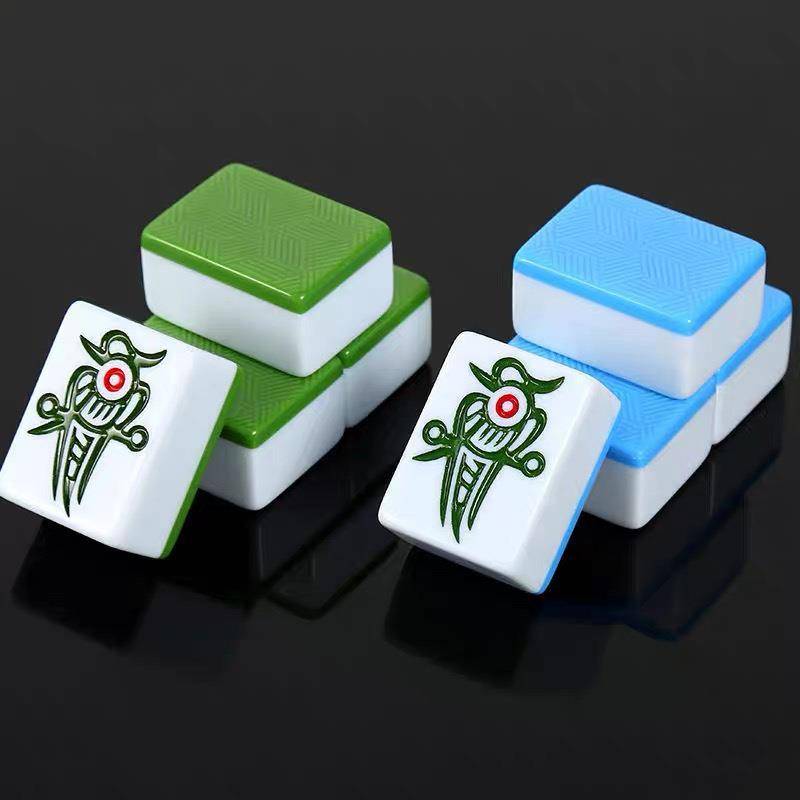 Gift Box Put the Box Box Blue Bamboo Silk Mahjong Family Hands 38mm40#42 Generation 44 Family Mahjong