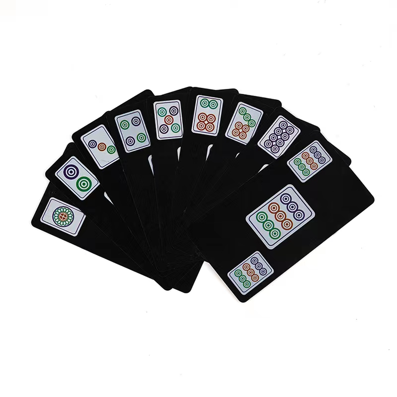 Mahjong's card card and card plastic is thickened, and the waterproof family travels with 144 mahjong colors