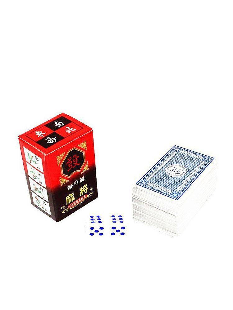 Paper Mahjong 108 Mahjong card travel brief installation thick mahjong poker mini -paper mahjong mahjong mahjong