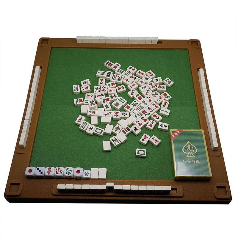 Factory Tourism Mahjong Mark Mark Mark Miracle with wine with wine and shrimp crab dice with folding table