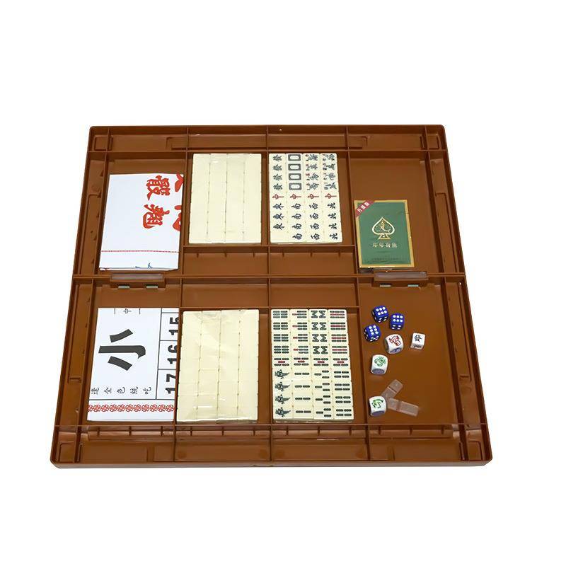 Factory Tourism Mahjong Mark Mark Mark Miracle with wine with wine and shrimp crab dice with folding table