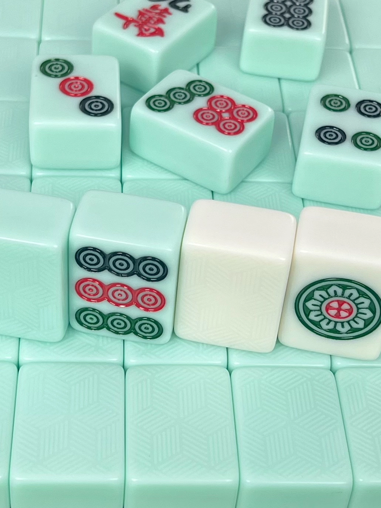 Fully automatic jade mahjong brand for Mahjong table special mahjong family mahjong four -mouth four -mouth magnetic large mahjong
