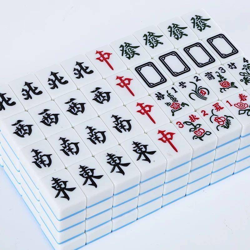 Household Mahjong Mid -large Hand -rubs Mahjong brand large, Guangdong Sichuan Mahjong brand to send table cloth manufacturers