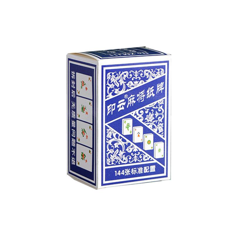 Paper Mahjong 144 Zhang Mahjong Poker Family 108 Waterproof Paper Camping Portable Symbly Sparrow Cards