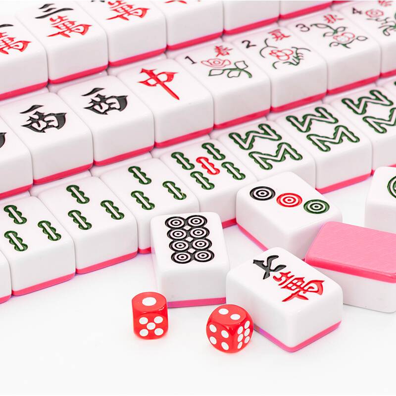 One hundred and forty-four gifted soft-packed table dice chips for the Mahjong family