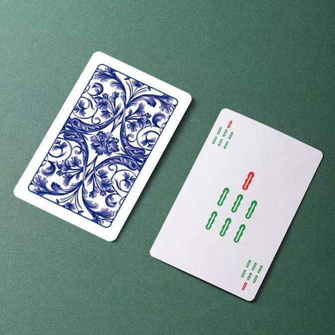 108 card Mahjong 108 thickened PVC waterproof brand plastic travel, hand hands, rubbing mini paper home mute