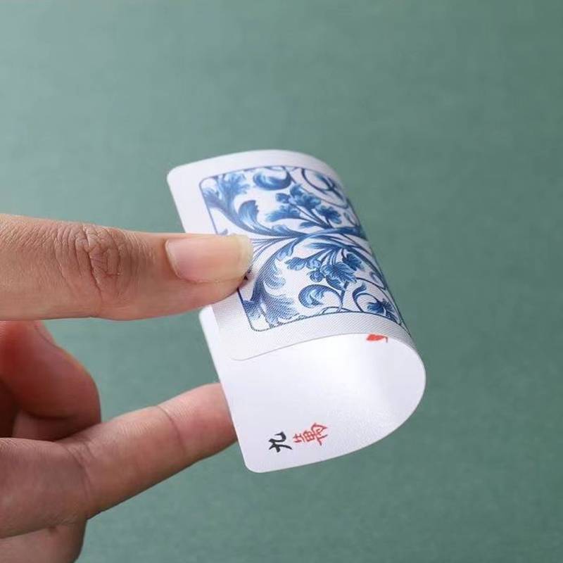 Fruits Plastic Mahjong Brand Thicked Waterproof Portable Portable Mahjong Home Tourism Sect Win Paper