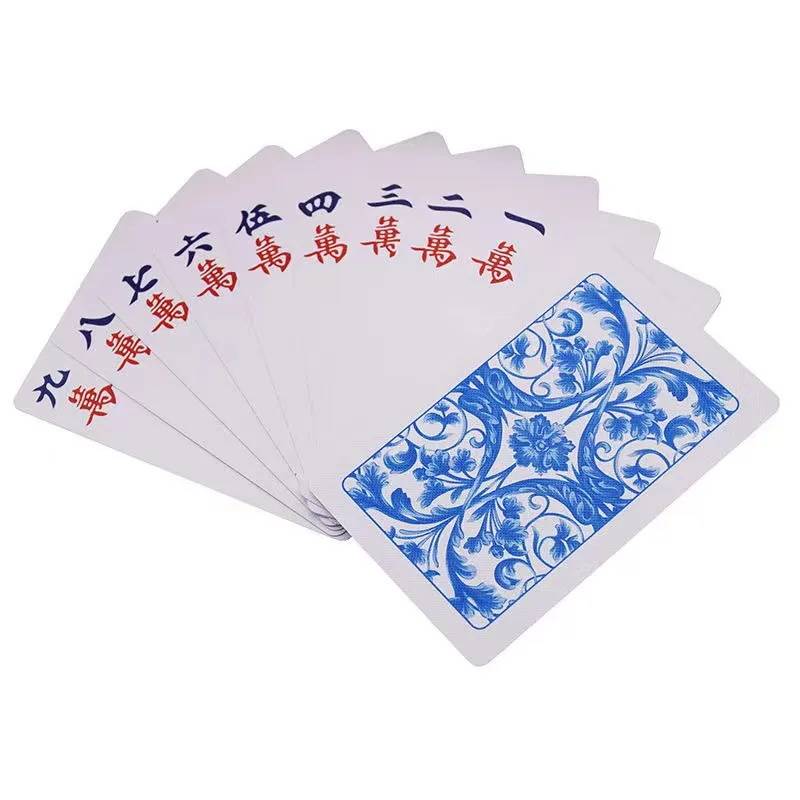 Fruits Plastic Mahjong Brand Thicked Waterproof Portable Portable Mahjong Home Tourism Sect Win Paper
