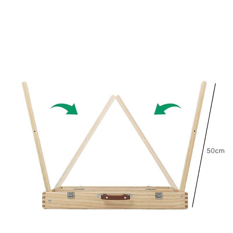 NLZ outdoor travel portable mahjong table folding mahjong suit hand to implement the wooden grass camping small sparrow