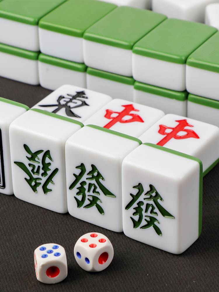 mahjong family, hand-stamping mahjong
