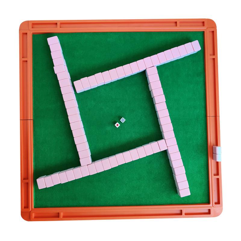 Portable travel of the Allied mini Mahjong dormitory, portable travel folding Mahjong table, hand hand rubbing Z trumpet, Mahjong card