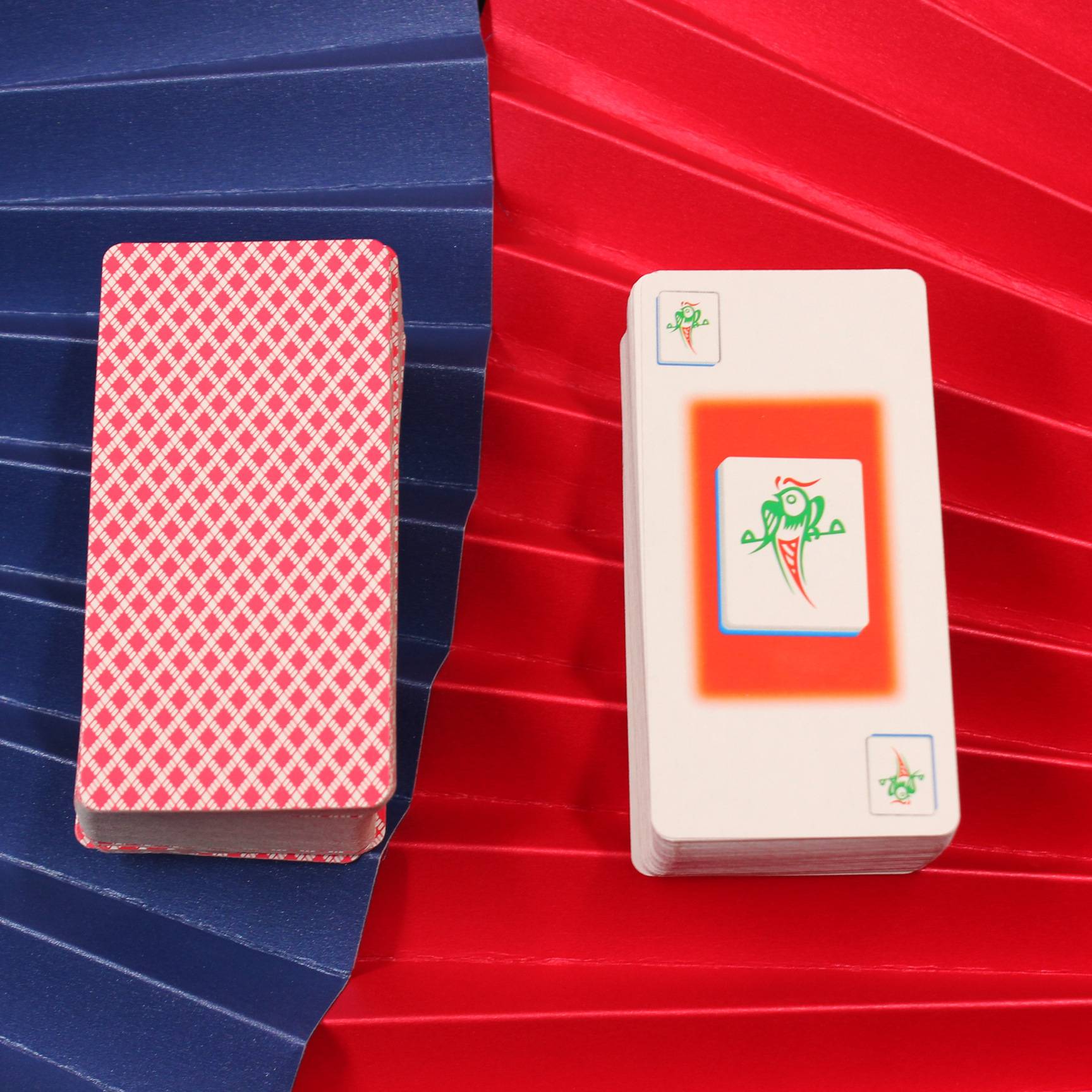 mahjong poker, waterproof, mahjong family uses card mahjong to travel with waterproof and thick cards