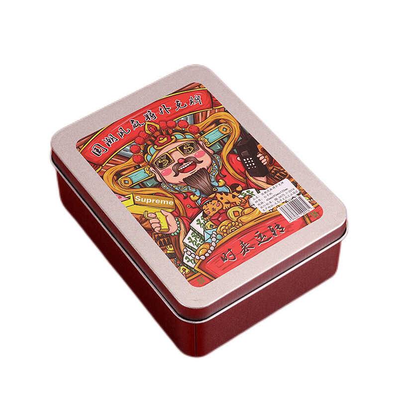 Cards Mahjong Poker National Tide Style Style Waterproof Portable Portable Outdoor Camping Board Dedicated Thickens