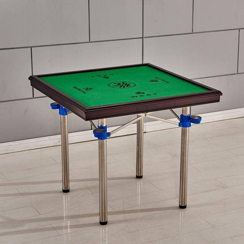 TAO camping simple Mahjong table Furnishing simple chess and card table hand rubbing manual dormitory table dual -use folding mahjong