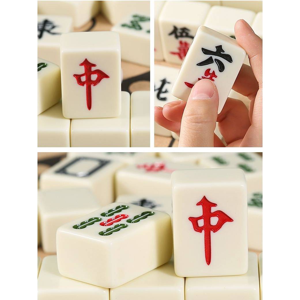 ivory mahjongg family with a single-colour 36 mm 40 mm mahjong hand