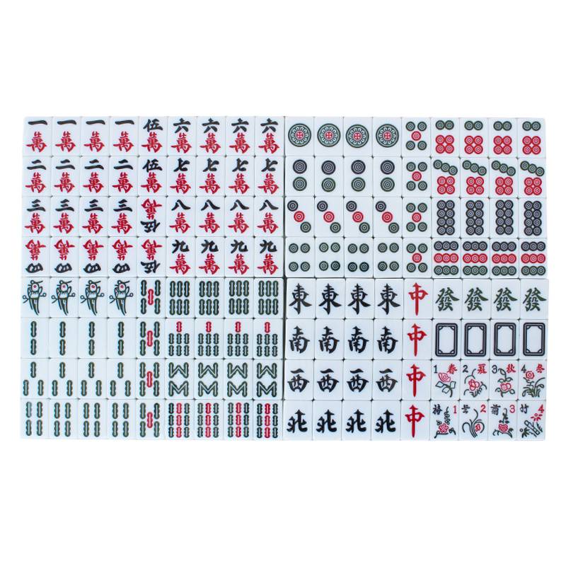 mahjong's family members set up guangdong sichuan 144 with mahjong's number 38 and 40 mm fo