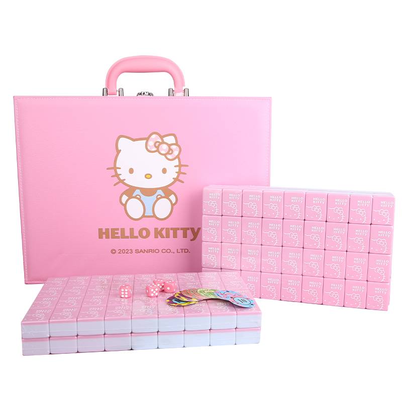 Kitten hand rubbing Mahjong brand net red home pink cute cartoon mahjong customized 40-42-44 gift