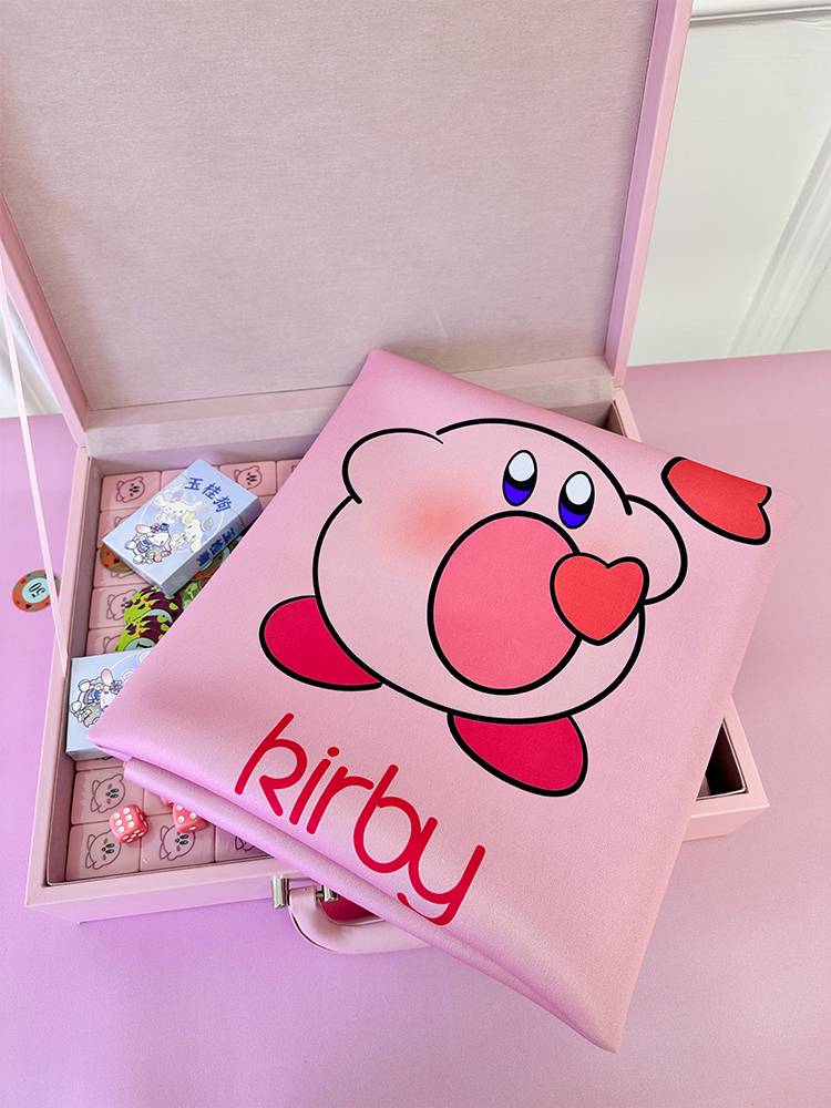 Hand -rubs Mahjong brand cartoon pink star card is cute 40/42/44 custom party Mahjong gift box