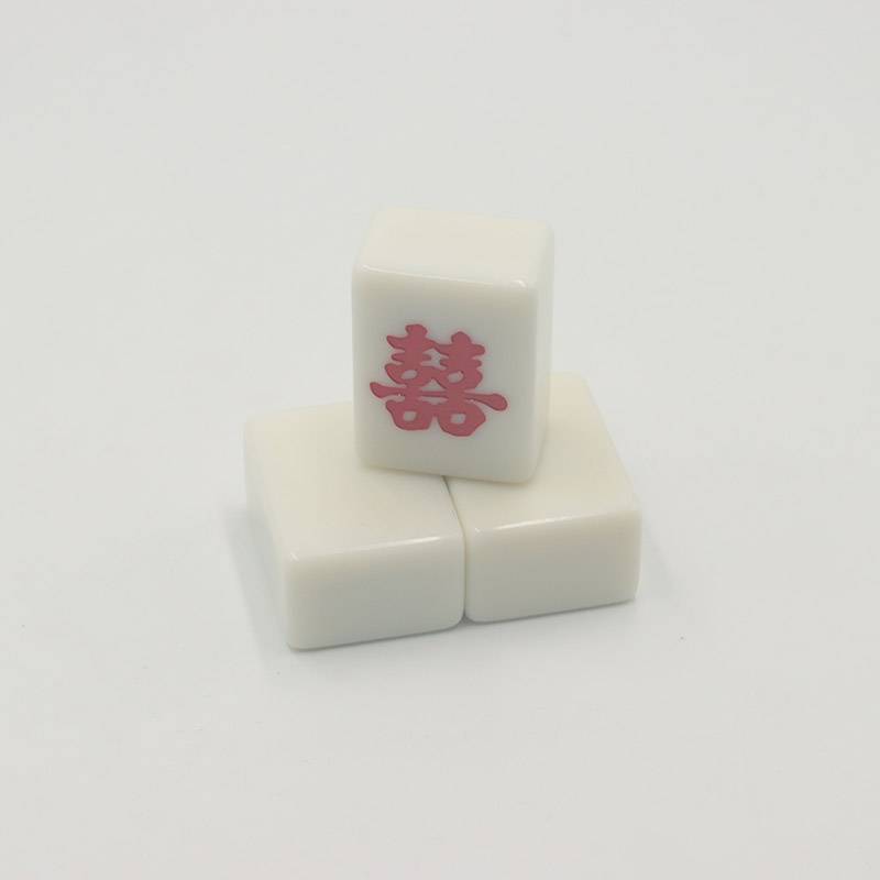 Furnishing hand -rubbed Mahjong single with a single one single one mahjong jade color mahjong brand happy word blessing characters