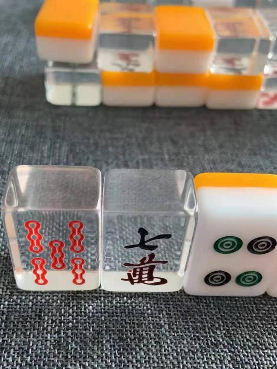 Japanese Mahjong brand acrylic transparent Mahjong nest Wasi Zizi Mahjong Fighting Brand Legend Legend of Soul Soul Ji Timuro