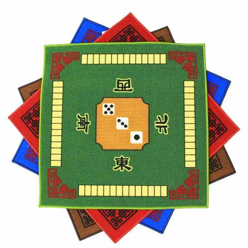 The mahjong table cloth is flat and the mahjong mahjong squaw