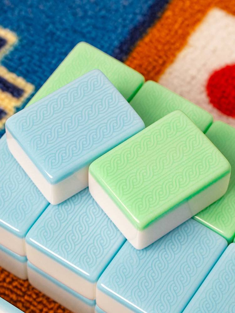 Full automatic Mahjong machine dedicated mahjong brand chess and card room four -mouth machine medium large imitation jade stone mahjong household high value