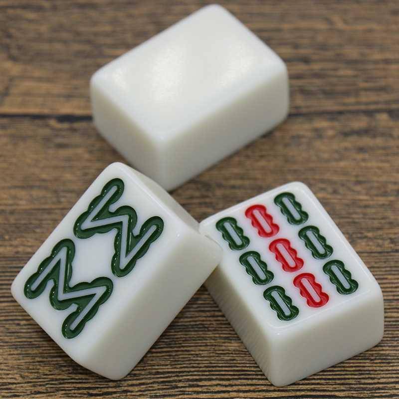  Mahjong brand first -level home hand -rubbed mahjong imitation jade dormitory large medium number large size large size gift