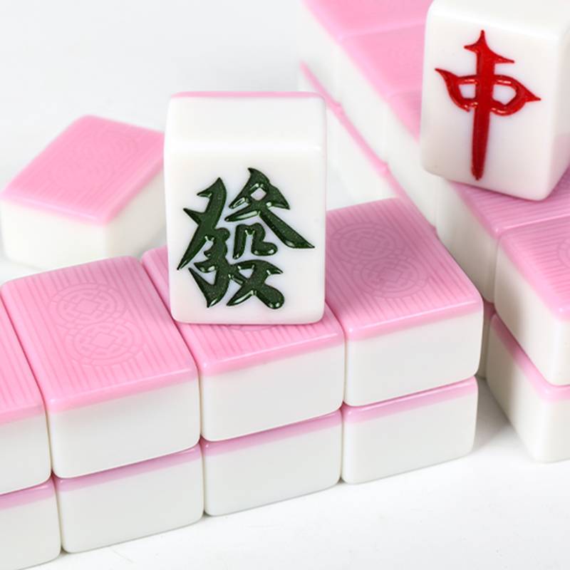 Family hand rubbing the middle gear imitation Jade Shi Mahjong brand 108 sheets 136 sheets, 144 Zhongda 46#48#50#Gift gift