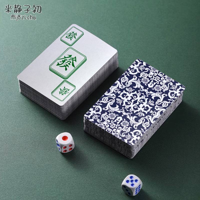 144 mahjong poker cards for home hand-held mahjong with thick mahjong card cards