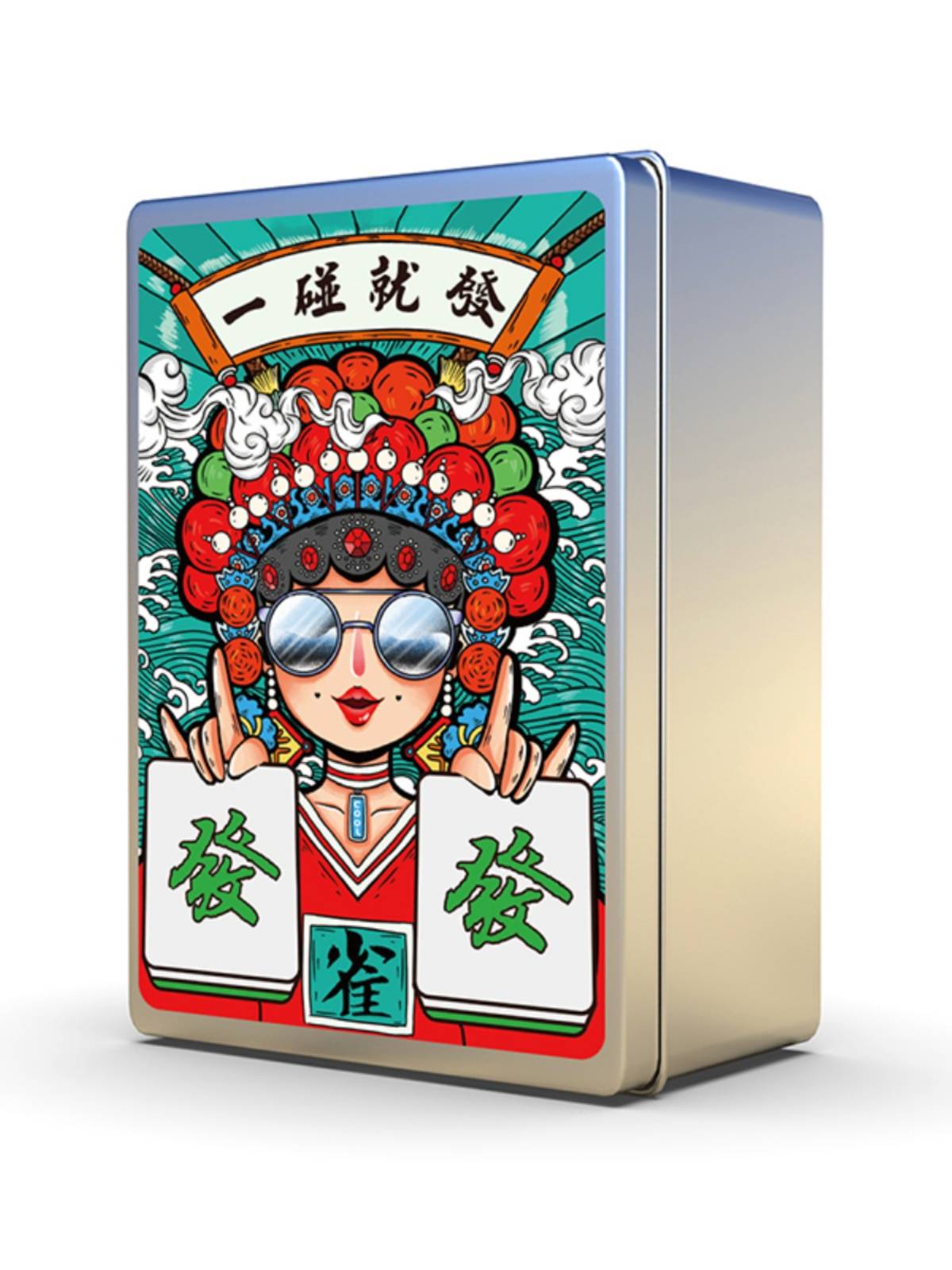 Cards Mahjong dedicated waterproof poker cards home non -plastic mahjong card portable paper sparrow 144 sheet