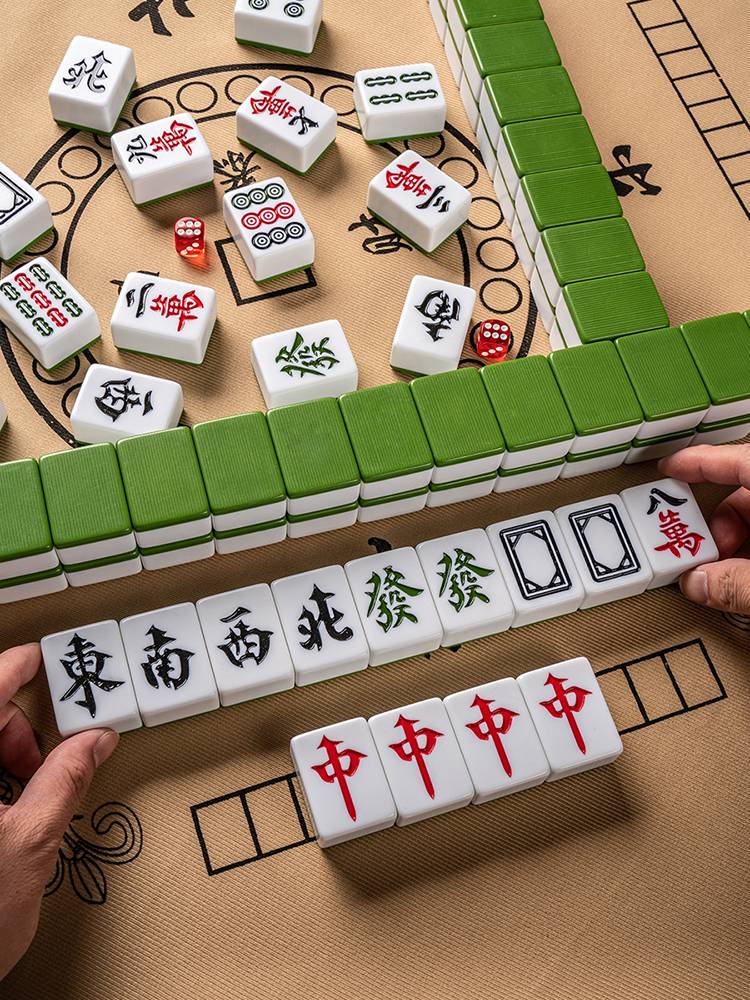Xuanhe Mahjong Brand Family Rubbing Large Mid -No. 1 -Level Pin Miho Gift Soft Bag Padding Dice Chips