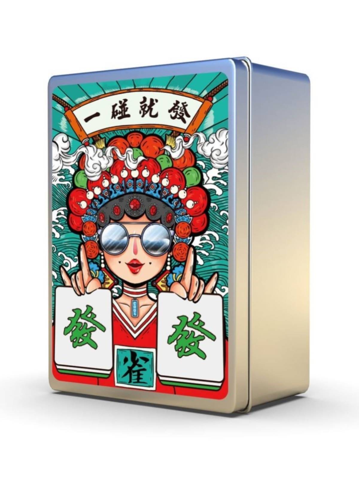 Cards Mahjong dedicated waterproof poker cards home non -plastic mahjong card portable paper sparrow 144 sheet