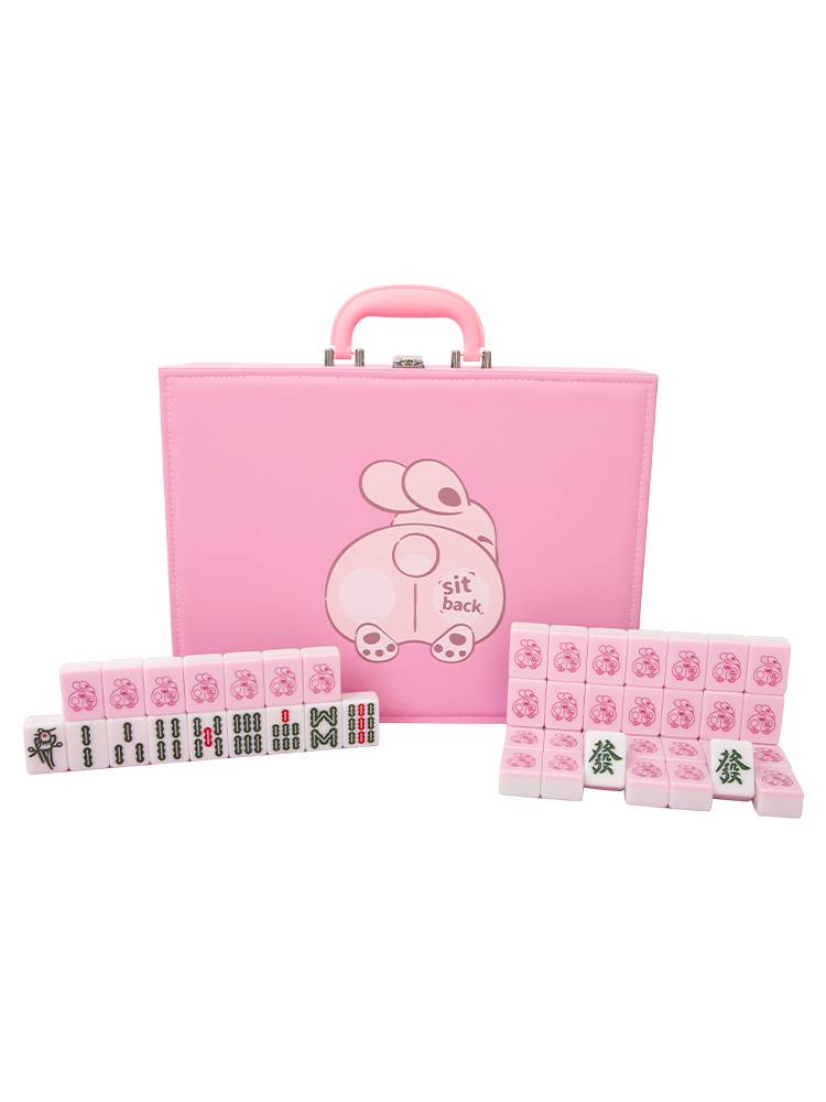 Pink holding home Cartoon Mahjong 40/42/44
