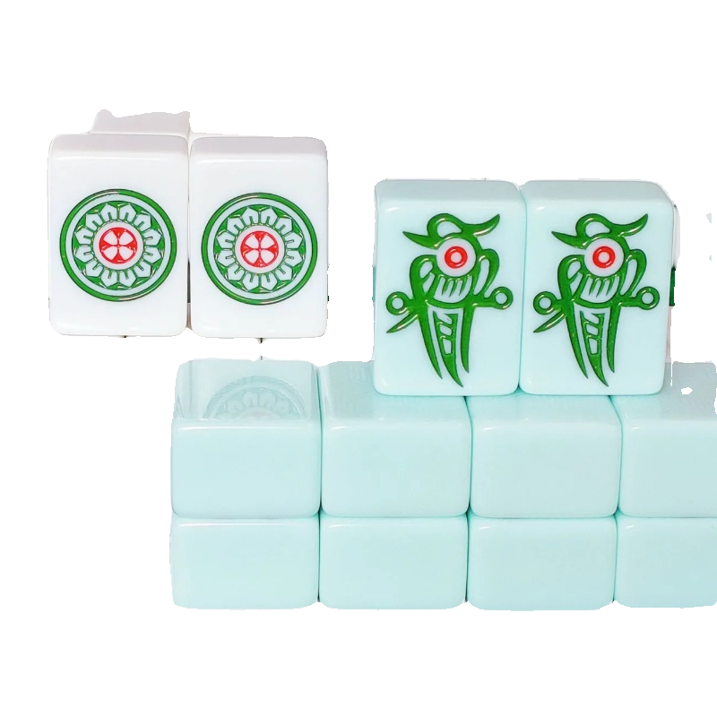 Jade Mahjong Lingxing New Yichang Yun Duolang Huazhuang imitated Jiyee Jiyee solid silent Mahjong with all signs