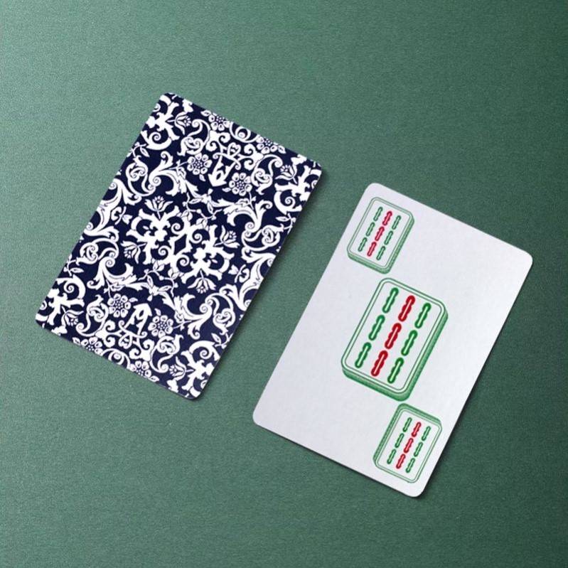 108 card Mahjong 108 thickened PVC waterproof brand plastic travel, hand hands, rubbing mini paper home mute