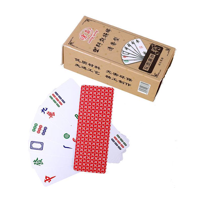 Card Mahjong Plastic Washing Portable Maippot Mahjong Brand Travel Fragrant Poker Thicked Dice
