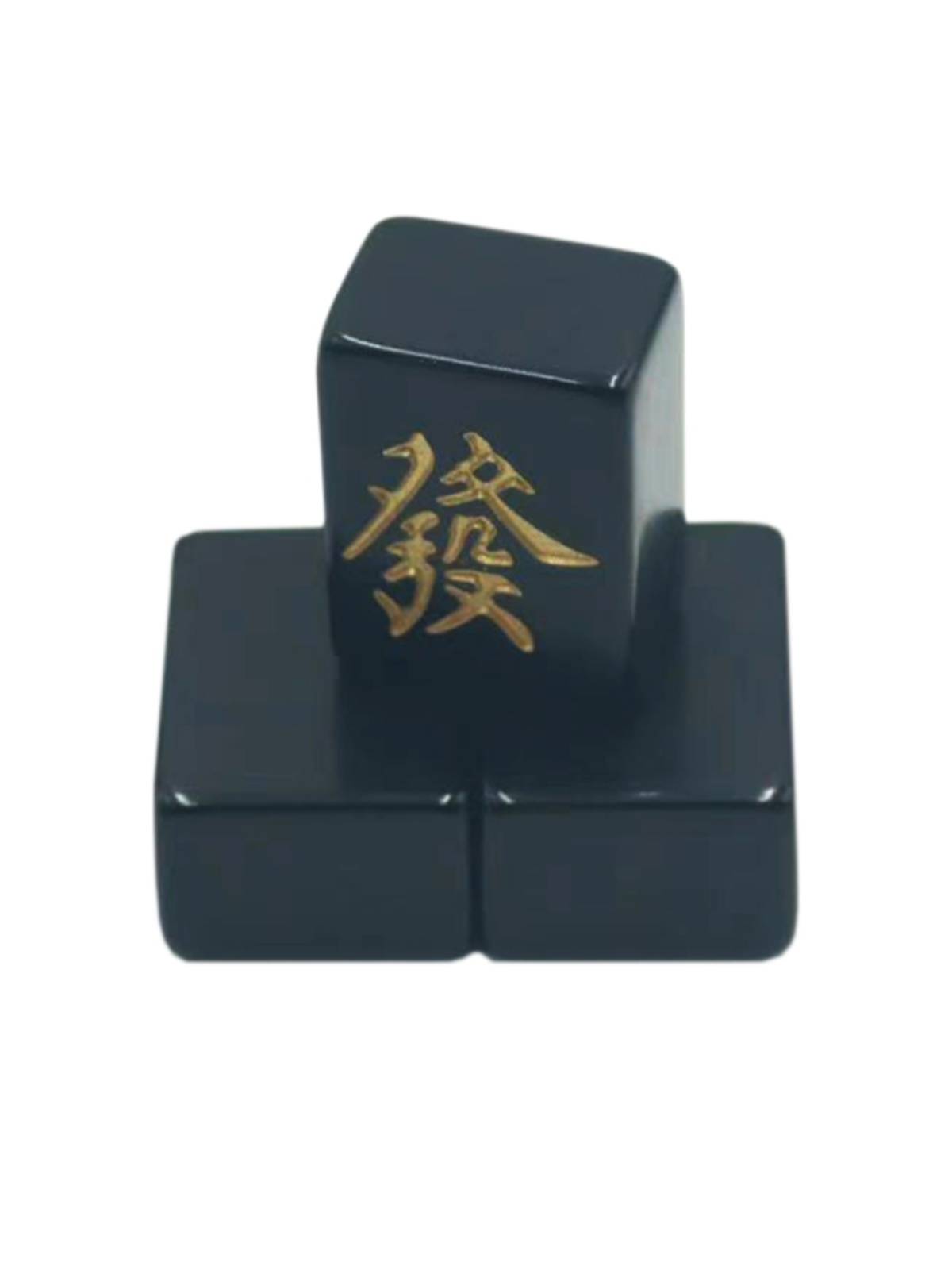 Family hand -rubbed Mahjong single with a single one single one mahjong black mahjong brand gold