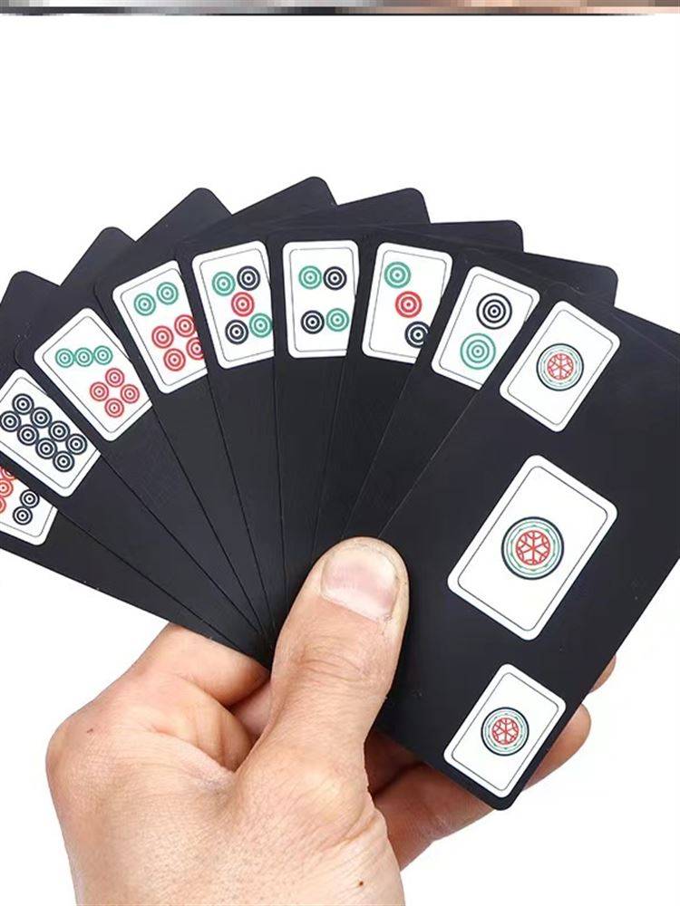 Card Mahjong Special Waterproof Poker Family Plastic Mahjong Brand Thicked Portable PVC Sparrow 144