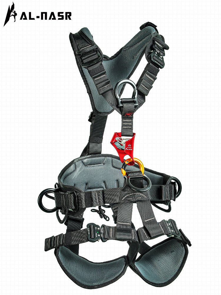 High-altitude full-body five-point seat belt air conditioner equipped with a full set of rock climbing rescue equipment